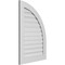 Ekena Millwork Quarter Round Top Right Surface Mount PVC Gable Vent w/ 3-1/2"W x 1"P Standard Frame, 26"W x 38"H GVPQR26X3801SF - alternate 2